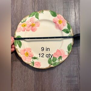 Franciscan 9” Luncheon Plate -Desert Rose design
